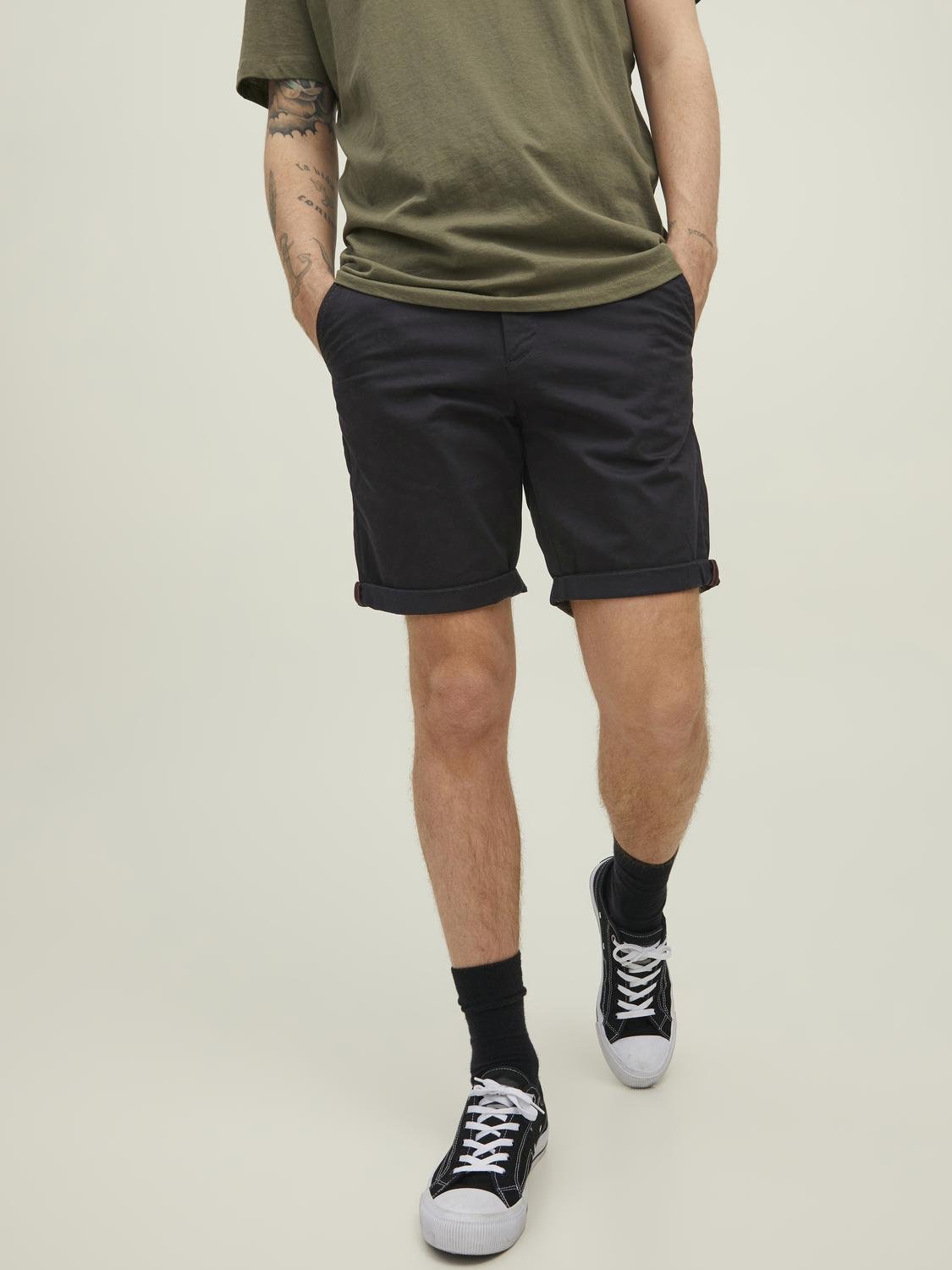 JPSTBOWIE JJSHORTS SOLID SN black