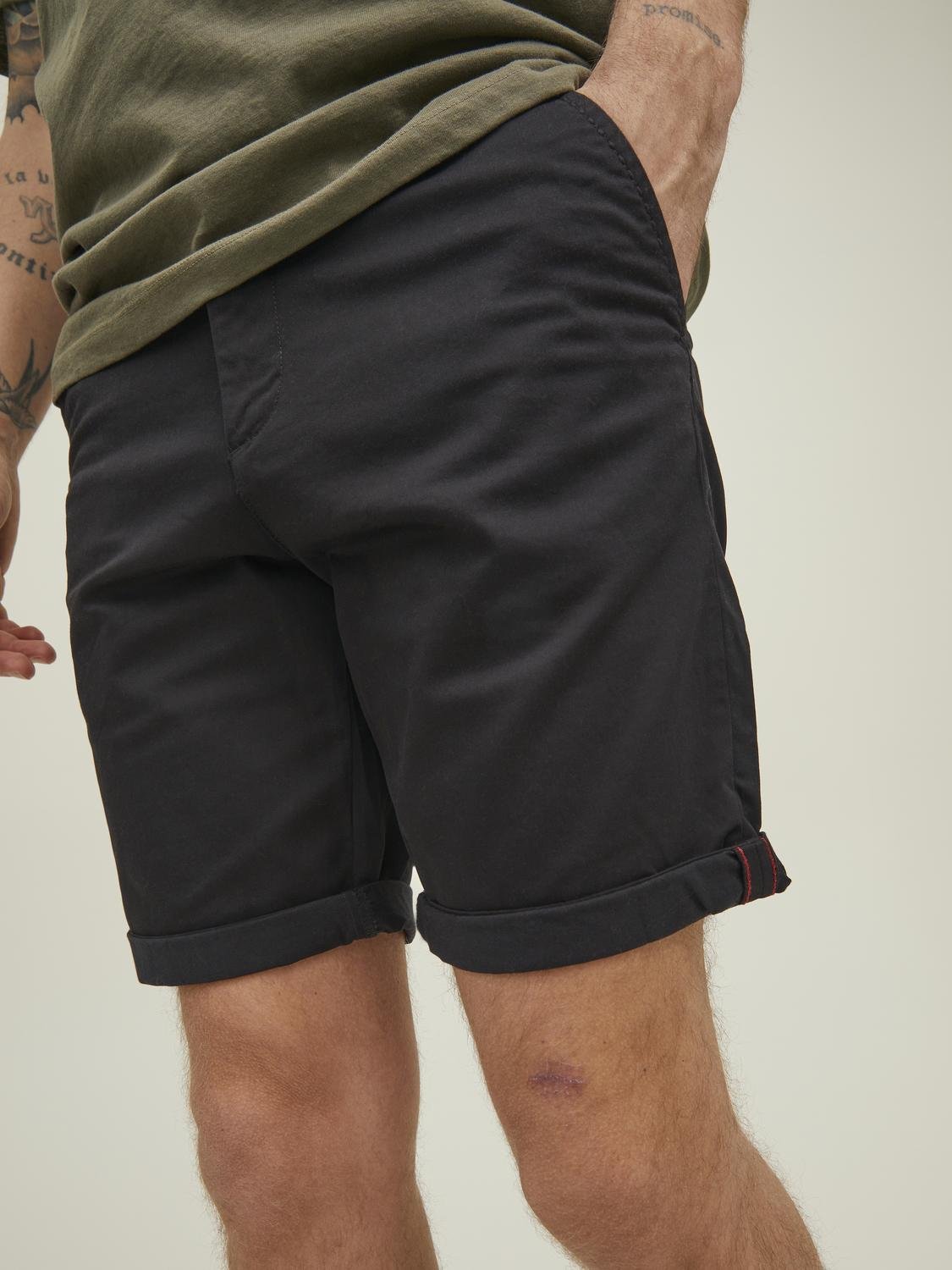 JPSTBOWIE JJSHORTS SOLID SN black