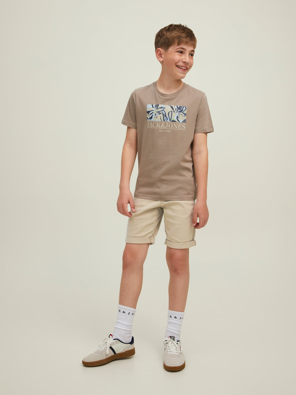 JPSTDAVE JJCHINO SHORTS AKM JNR Oxford tan