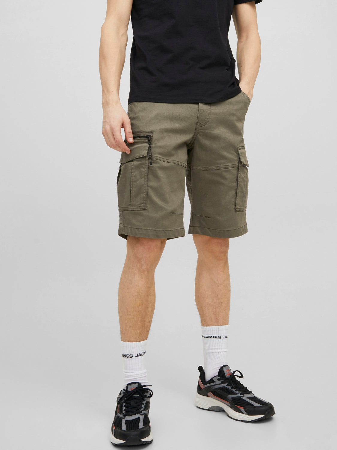 JPSTDEX JJCARGO SHORTS SN dusty olive