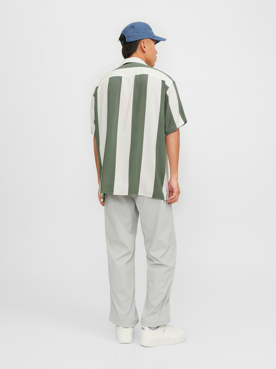 JCOJEFF AOP RESORT SHIRT SS RELAX LN agave green/stripe