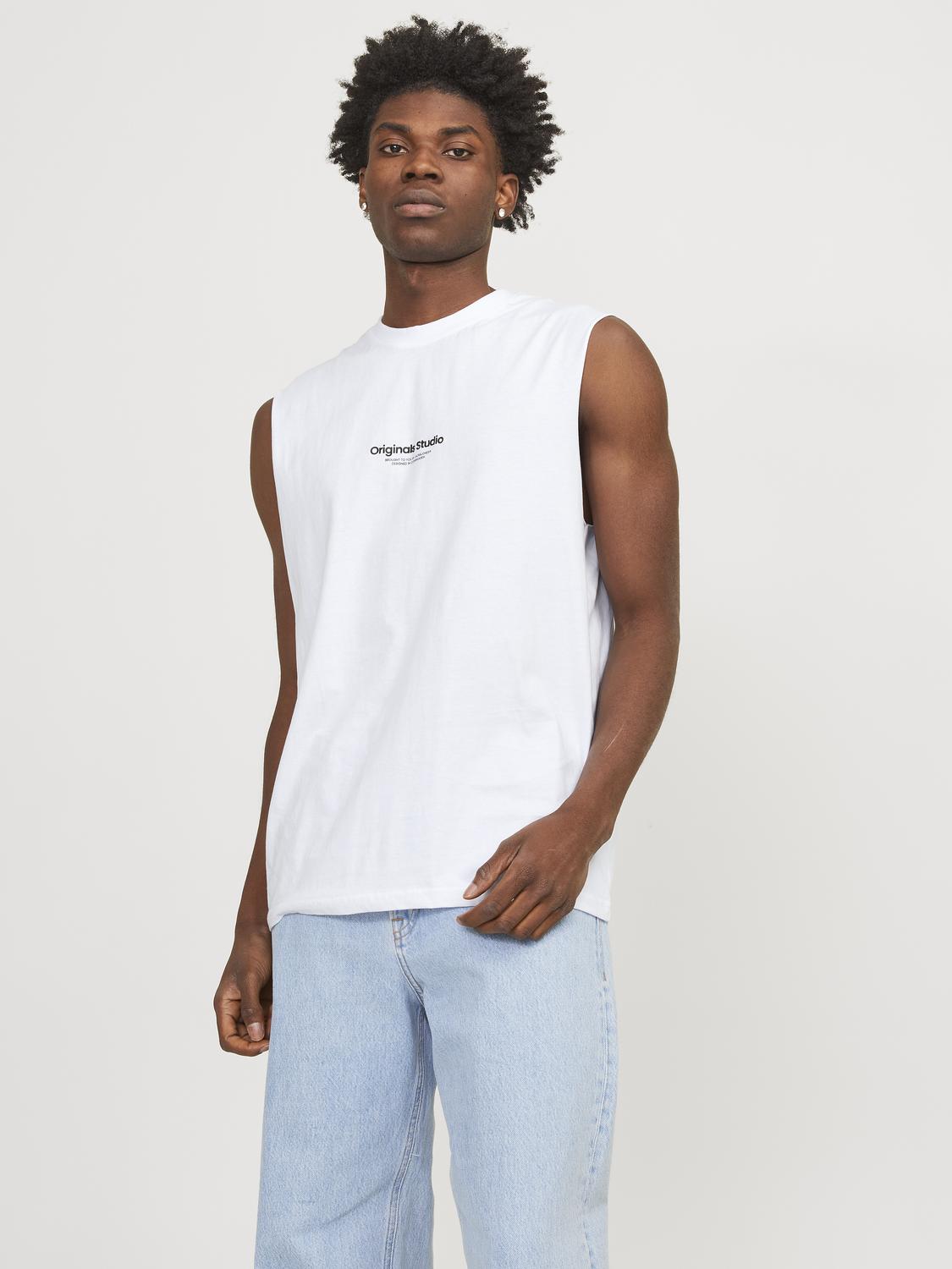 JORVESTERBRO SLEEVELESS TEE SN bright white