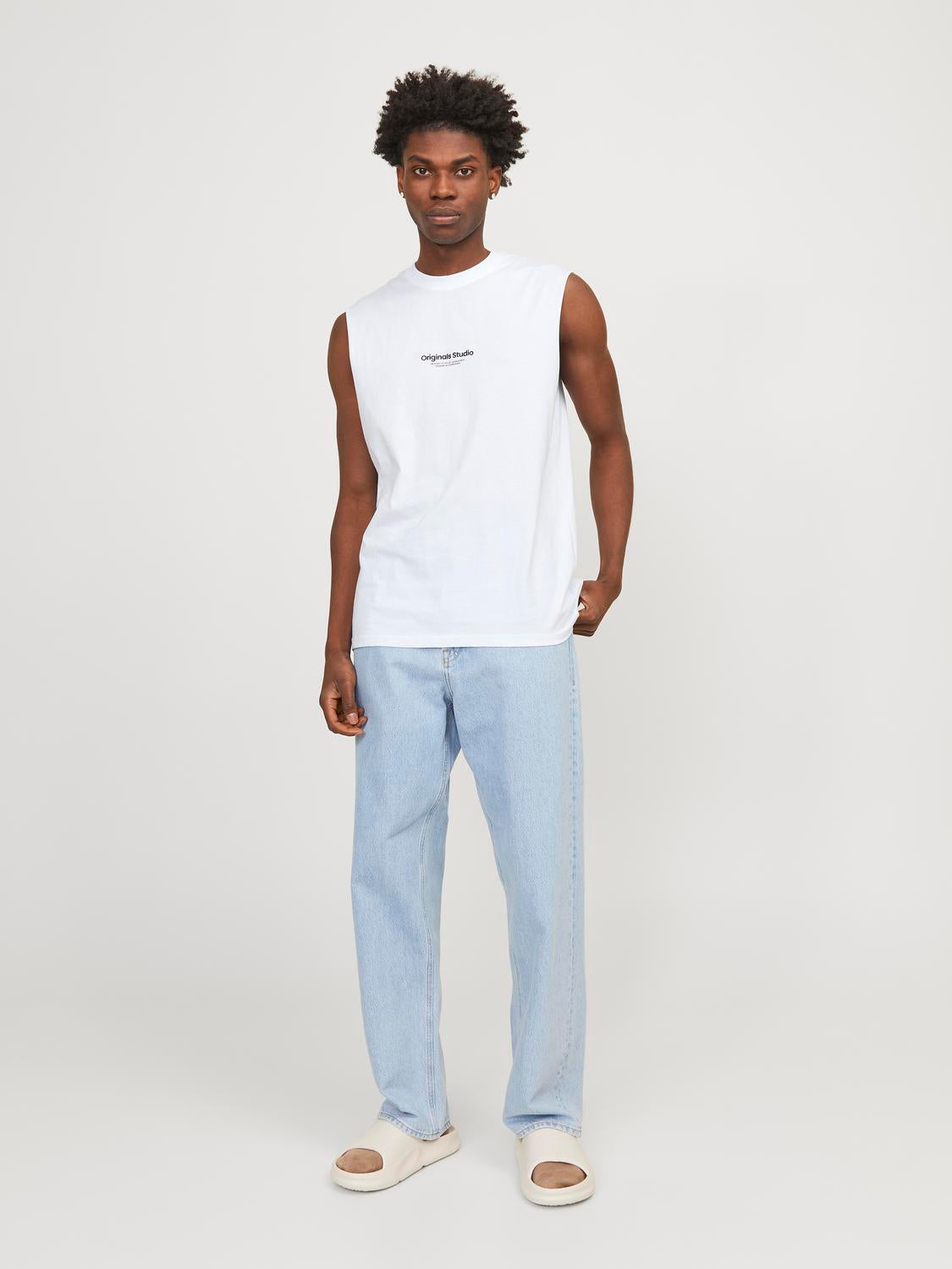 JORVESTERBRO SLEEVELESS TEE SN bright white