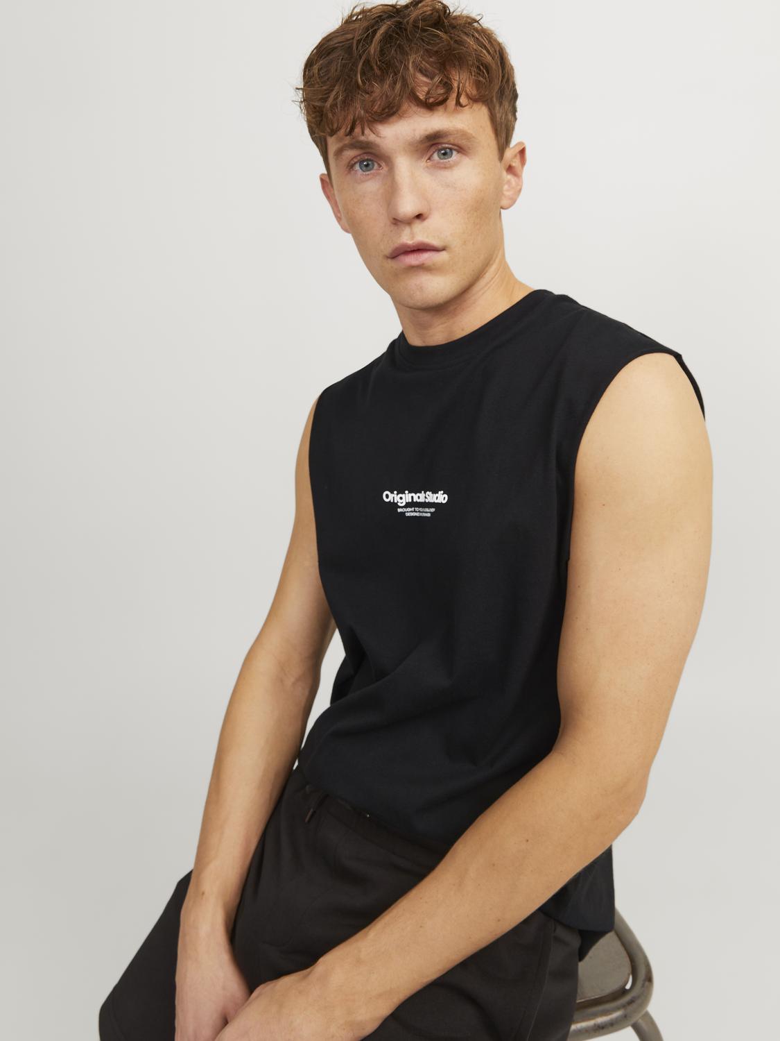 JORVESTERBRO SLEEVELESS TEE SN black