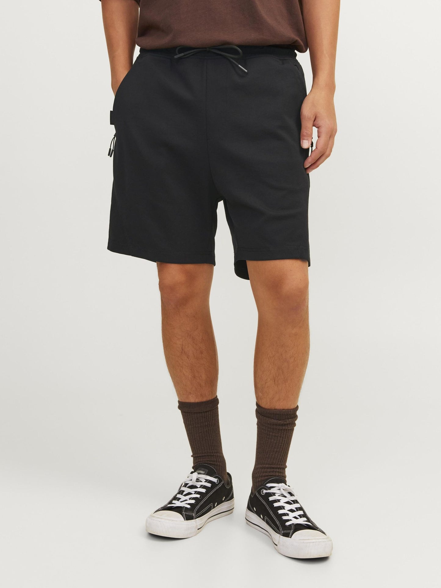 JPSTGORDON JJCLOUD SWEAT SHORTS SN black