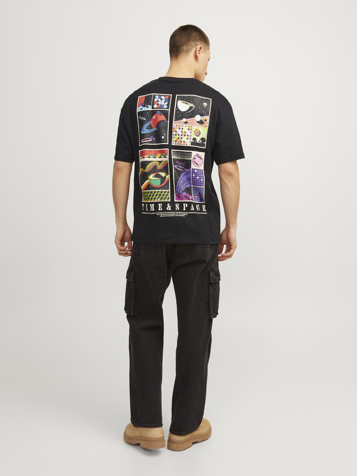 JORDELIRIUM TEE SS CREW NECK TG LN black