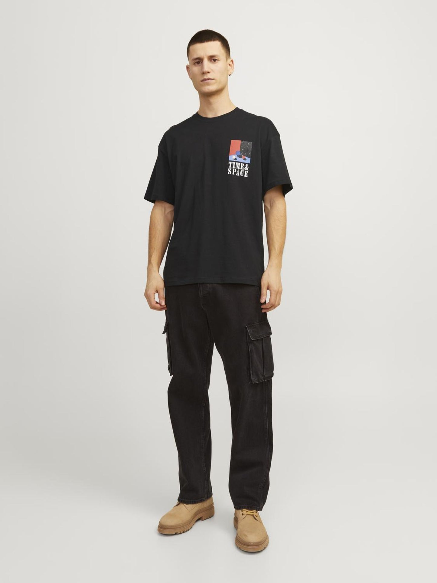 JORDELIRIUM TEE SS CREW NECK TG LN black