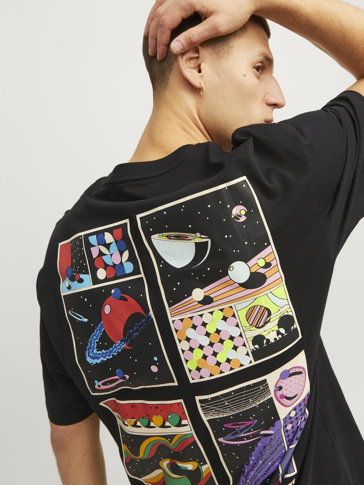 JORDELIRIUM TEE SS CREW NECK TG LN black