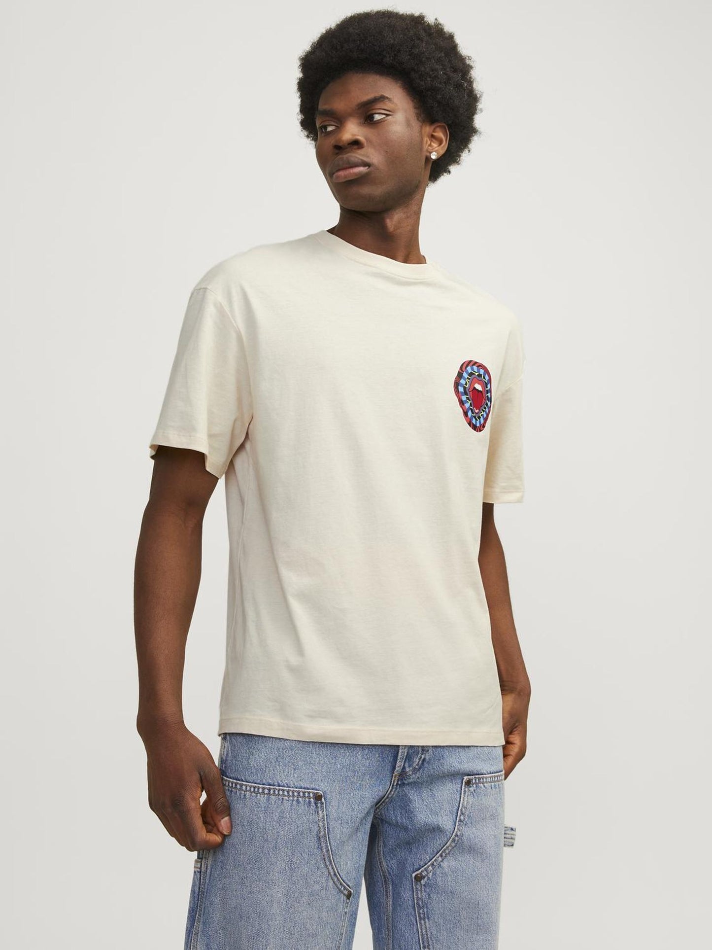 JORDELIRIUM TEE SS CREW NECK TG LN buttercream