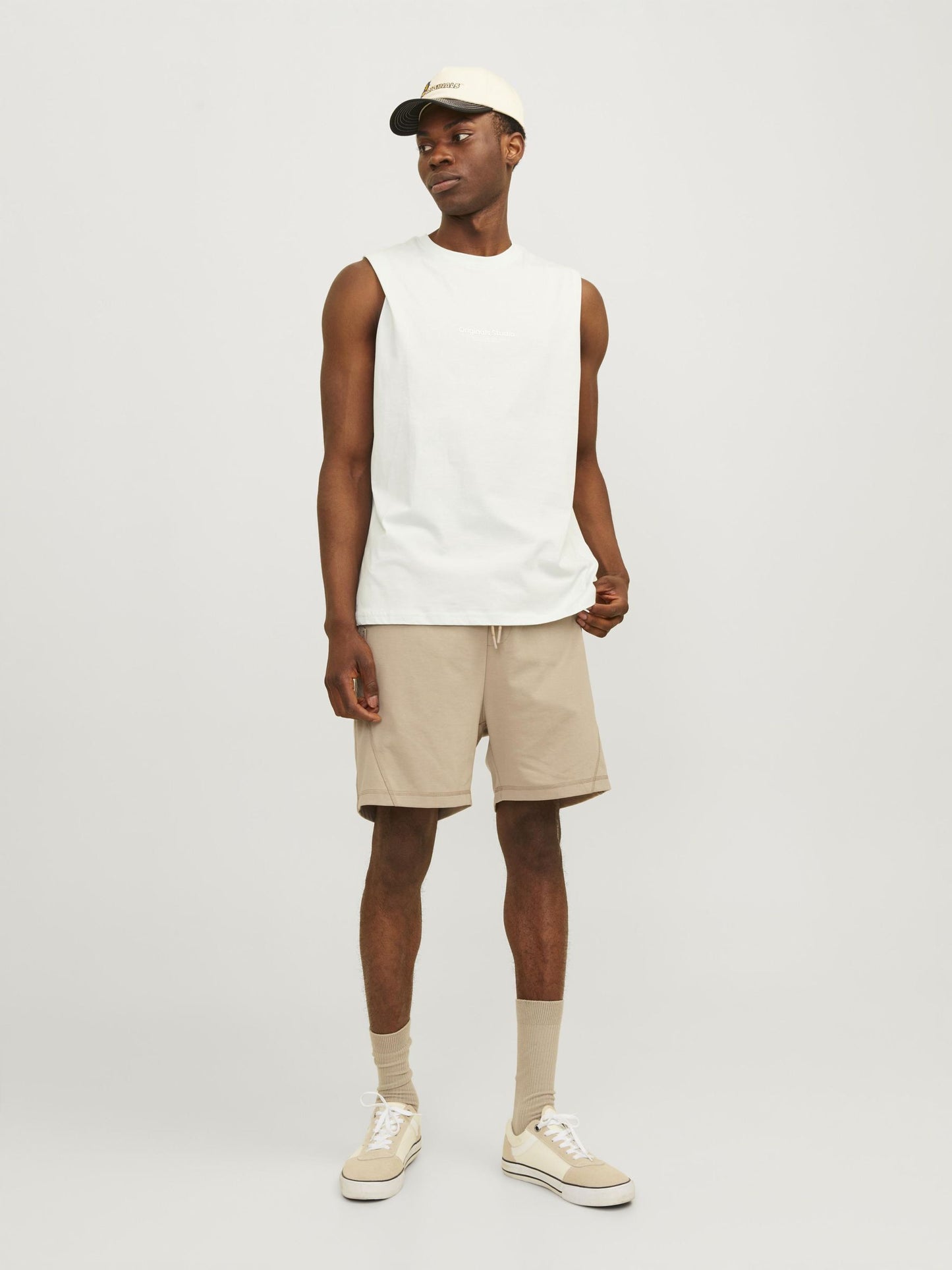 JPSTGORDON JJCLOUD SWEAT SHORTS SN crockery