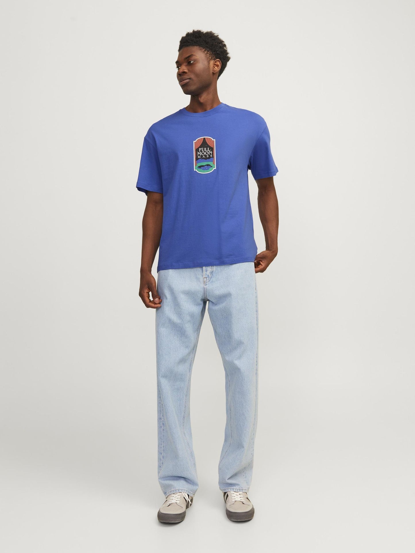 JORDELIRIUM TEE SS CREW NECK TG LN dazzling blue