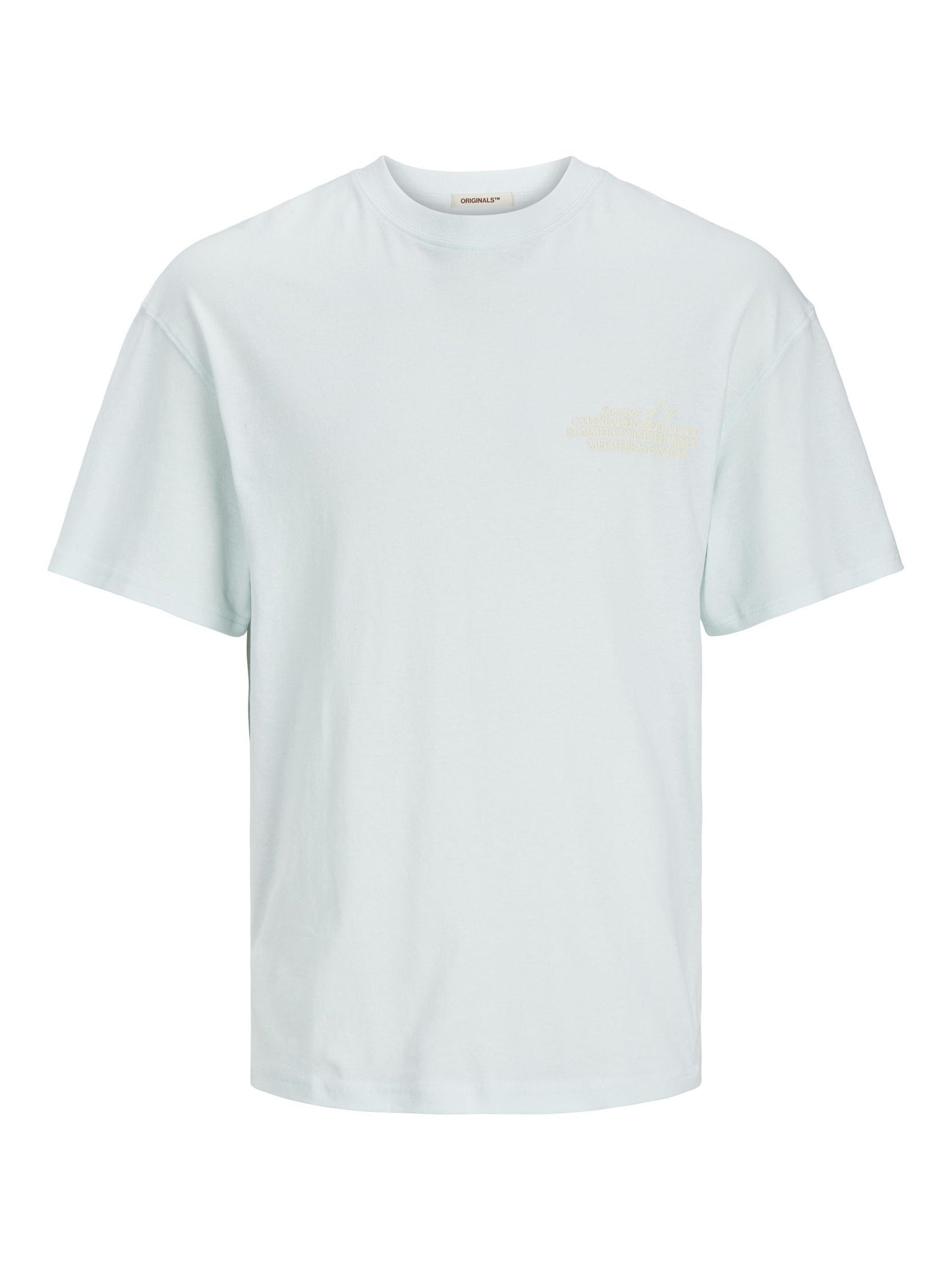 JORNOTO GRAPHIC BACK TEE SS CREW NECK LN skylight