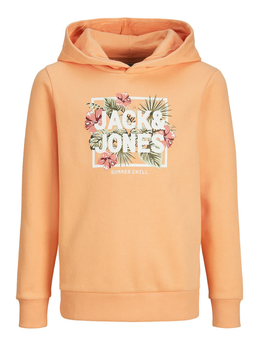 JJBECS SHAPE SWEAT HOOD JNR pumpkin